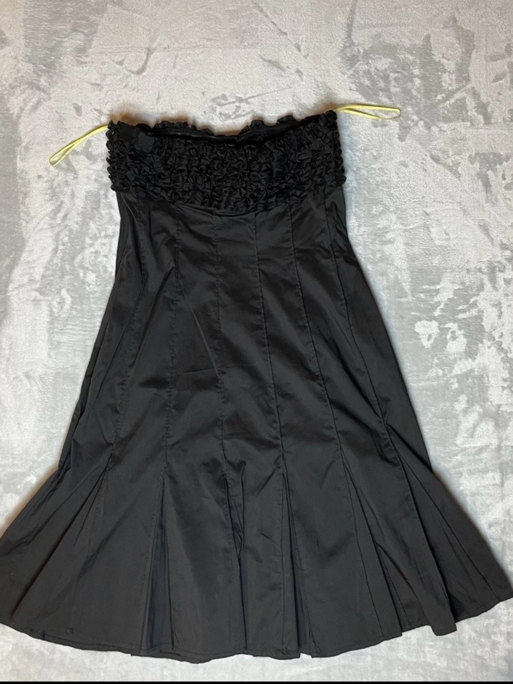 Catherine Malandrino Origami Pleated Strapless Dress Black Size 4 NWT - Picture 10 of 10